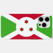 Étui Apple iPhone 15 Pro Max, drapeau du Burundi (Verso (horizontal))