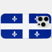 Étui Apple iPhone 15 Pro Max, drapeau du Québec (Verso (horizontal))