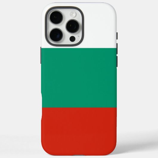 Étui Apple iPhone 16 Pro Max, drapeau de Bulgarie (Verso)