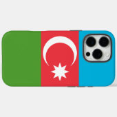 Étui Apple iPhone 16 Pro Max, drapeau de l'Azerbaï (Verso (horizontal))