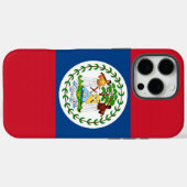 Étui Apple iPhone 16 Pro Max, drapeau du Belize (Verso (horizontal))