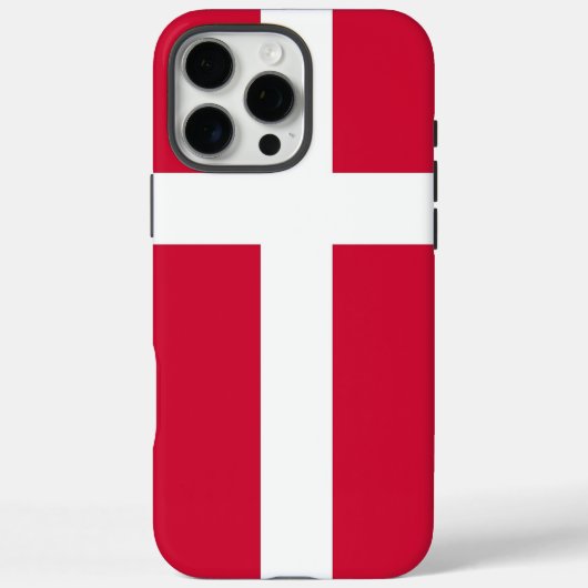 Étui Apple iPhone 16 Pro Max, drapeau du Danemark (Verso)