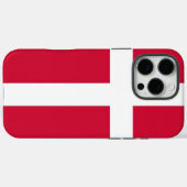Étui Apple iPhone 16 Pro Max, drapeau du Danemark (Verso (horizontal))