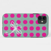 Étui Art libellule à pois rose Case-Mate iPhone 5 (Dos (Horizontal))