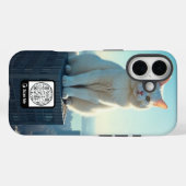 ÉTUI AVEC CODE QR ÉDITABLE (Verso (horizontal))