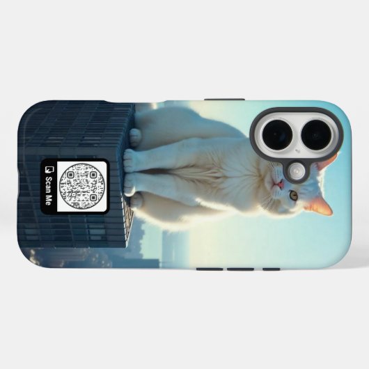 ÉTUI AVEC CODE QR ÉDITABLE (Verso (horizontal))