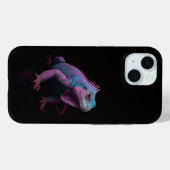 Étui Black 4 Luxe iPhone 15 Case-Mate, Iguane Rose (Verso (horizontal))