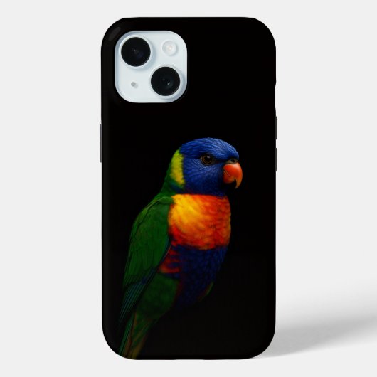 Étui Black 4 Luxe pour iPhone 15 Case-Mate, perroq (Verso)