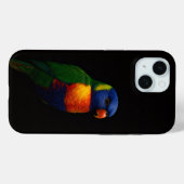 Étui Black 4 Luxe pour iPhone 15 Case-Mate, perroq (Verso (horizontal))