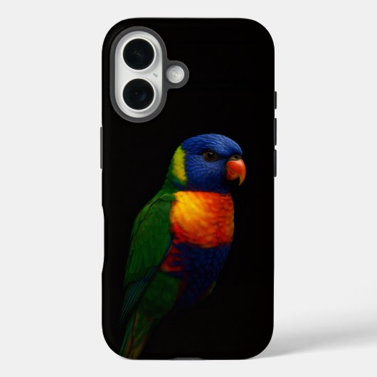 Étui Black 4 Luxe pour iPhone 16 Case-Mate, perroq (Verso)