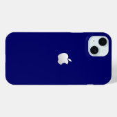 Étui bleu élégant pour Apple iPhone 15 Plus (Verso (horizontal))