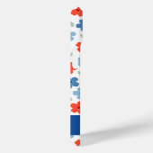 Étui bleu Floral Blues pour iPhone 15 (Verso / Droite)