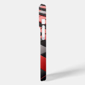 Étui bloc géométrique 3D moderne Rouge vibrant bri (Verso / Gauche)