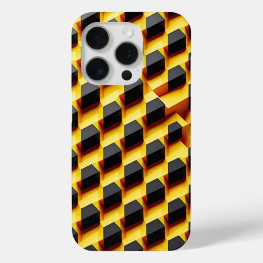 Étui Bloc Incliné 3D Moderne - Industriel Audacieu (Verso)