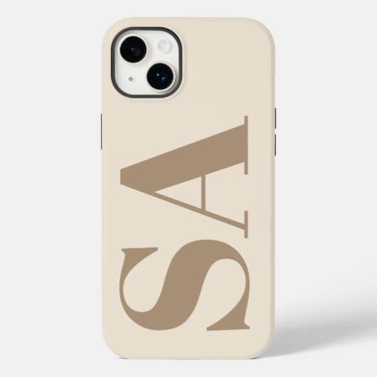 Étui Case-Mate à la mode Antique Blanc avec monogr (Verso)