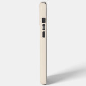 Étui Case-Mate à la mode blanc antique avec monogr (Verso / Gauche)
