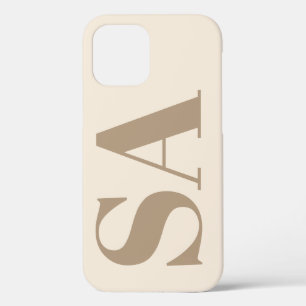 Étui Case-Mate à la mode blanc antique avec monogr