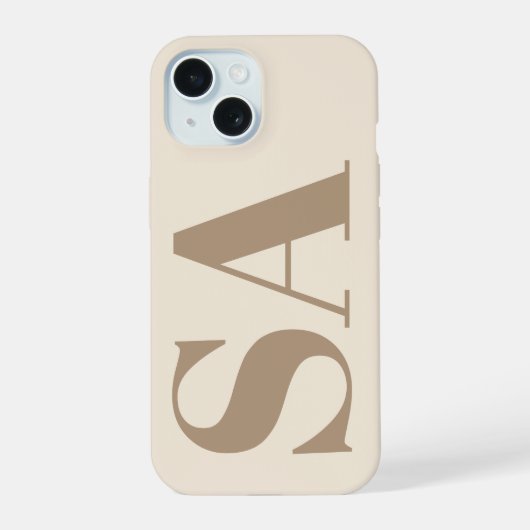 Étui Case-Mate à la mode blanc antique avec monogr (Verso)