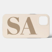 Étui Case-Mate à la mode en blanc antique avec mon (Verso (horizontal))