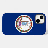 Étui Case-Mate Apple 14 Drapeau de Virginie (Verso (horizontal))