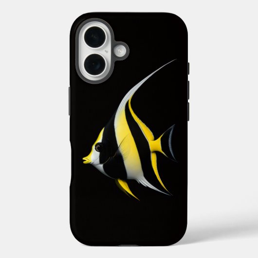 Étui Case-Mate Black 4 Luxe pour iPhone 16, Poisso (Verso)