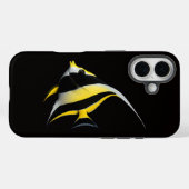 Étui Case-Mate Black 4 Luxe pour iPhone 16, Poisso (Verso (horizontal))