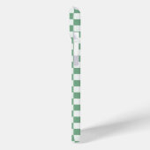 Étui Case-Mate iP à motif damier vert acide et noi (Verso / Gauche)