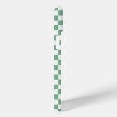 Étui Case-Mate iP à motif damier vert acide et noi (Verso / Droite)