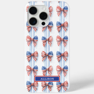 Étui Case-Mate iP monogrammé avec nœuds patriotiqu