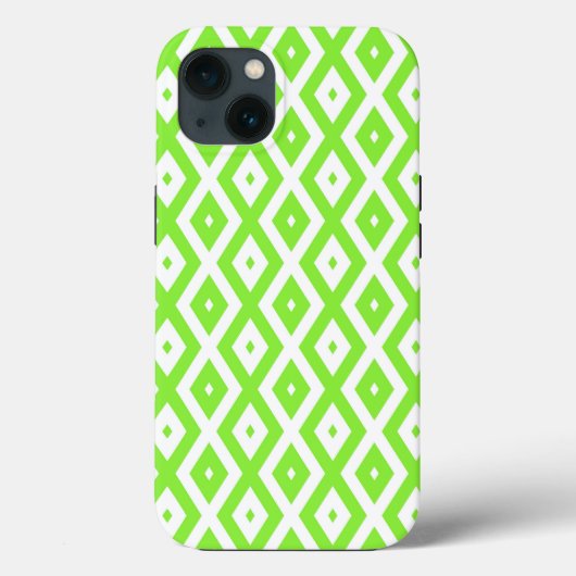 Étui Case-Mate iPh à motif diamant vert citron et  (Verso)