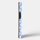 Étui Case-Mate iPhone à motif diamant bleu et blan (Verso / Droite)