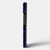 Étui Case-Mate iPhone à motif diamant bleu et noir (Verso / Gauche)