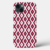 Étui Case-Mate iPhone à motif diamant burgundy et
