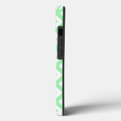 Étui Case-Mate iPhone à motif diamant vert et blan (Verso / Gauche)