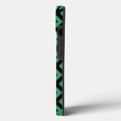 Étui Case-Mate iPhone à motif diamant vert et noir (Verso / Gauche)