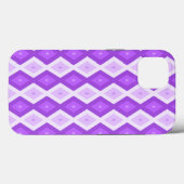 Étui Case-Mate iPhone à motif diamant violet brill (Verso (horizontal))