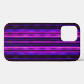 Étui Case-Mate iPhone à rayures floues violettes l (Verso (horizontal))