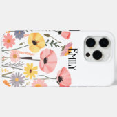 Étui Case-Mate iPhone fleurs roses mignonnes moder (Verso (horizontal))