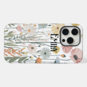 Étui Case-Mate iPhone fleurs roses mignonnes moder (Verso Horizontal)