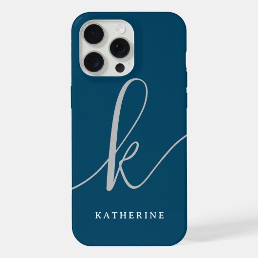 Étui Case-Mate Navy Blue Script Élégant (Verso)