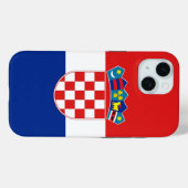 Étui Case-Mate pour Apple iPhone 15 avec le drapea (Verso (horizontal))