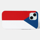 Étui Case-Mate pour Apple iPhone 15 avec le drapea (Verso (horizontal))