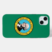 Étui Case-Mate pour iPhone 15 Plus, drapeau de l'É (Verso (horizontal))