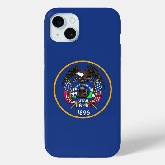 Étui Case-Mate pour iPhone 15 Plus, drapeau de l'É (Verso)