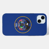 Étui Case-Mate pour iPhone 15 Plus, drapeau de l'É (Verso (horizontal))