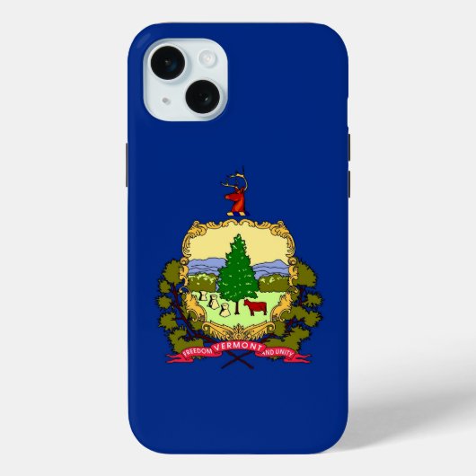 Étui Case-Mate pour iPhone 15 Plus, drapeau de l'É (Verso)