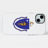 Étui Case-Mate pour iPhone 15 Plus, drapeau du Mas (Verso Horizontal)