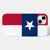Étui Case-Mate pour iPhone 15 Plus, drapeau du Tex (Verso (horizontal))