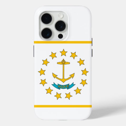 Étui Case-Mate pour iPhone 15 Pro, drapeau de Rhod (Verso)