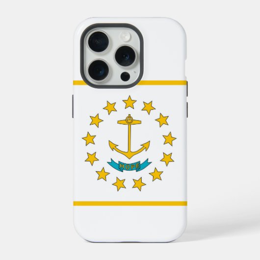 Étui Case-Mate pour iPhone 15 Pro, drapeau de Rhod (Verso)